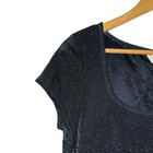 Vintage 90s Dorothy Perkins Women s Size Uk 14 Short Sleeve Black Sparkle Dress