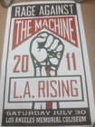 La Rising Poster Rage Against The Machine Muse Los Angeles Coliseum Concert 2011