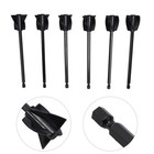 Brand New Drill Power Tools 6pcs Black Epoxy Mixer Four-leaf Spiral Plastic
