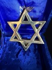 Alef Judaica Solid Brass Star Of David Paperweight W  Velvet Box