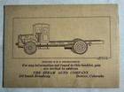 1919 Steam Auto Company Denver Colorado Sales Information Booklet  Steam-o Cars