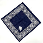 The American Royal Kansas City Scarf bandana Blue   White 21 x21  Square Vtg