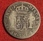 Peru 2 Reales 1795 Ij Silver Coin Km 95 T11589