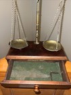 Vintage Wooden Boxed Weight Measurement Handcrafted Brass Balance
