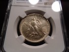 1935 Ms66 Texas Silver Commemorative Ngc Certified Gem - Bright faint Gold Hue
