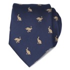 Rabbit Tie And Matching Tie Bar Set For Men Gift Hare Necktie Tie Clip