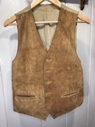 Vintage Leopold Price   Rolle Real Leather Vest Size 40 Suit Made In Yugoslavia