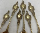 Franz Mosgau Fzm 800 Silver Demitasse Coffee Spoon 4 5 Inch Set Of 6 Rare