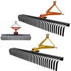 72  60  3 Point Landscape Rock Rake Category 1 2 Tractor Attachment Soil Gravel