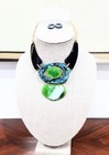 Women s Necklace  Earrings Set Multicolor Acrylic gold Collar By Fashion Jewelry