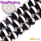 10mm Agate Natural Stripped Round Gemstones Beads Jewelry Making 15   Faceted