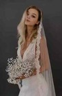 Nwot  420 Untamed Petals Edwin Veil By Amanda Judge