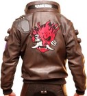 Ultimate Samurai 2077 Embroidered Cosplay Bomber Real Leather Motorcycle Jacket