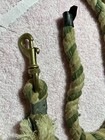 Hand Made Cotton Horse  Line 1980   s On Brass Swivel Clip Green  Striped 6 Feet