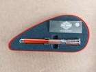 Waterman Harley Davidson Orange Rollerball Pen In Gas Tank Case