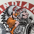 Vintage Indian Motorcycle Sign - Porcelain Advertising American Gas Station Sign