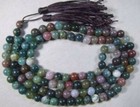 6 8 10mm Multi-color Agate Tibetan Buddhist 108 Prayer Beads Mala Necklace