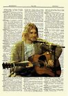 Kurt Cobain Dictionary Art Print Nirvana Vintage Book Page 