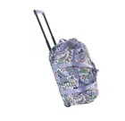 Nwt Vera Bradley Maddelena Lavender Paisley Rolling Luggage Carry On Suitcase