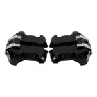 Black Rocker Box Covers For Touring Street Glide Softail 2017-2024