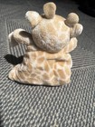 Carters Brown Giraffe Baby Lovey Plush Security Blanket W  Pacifier Holder Loop