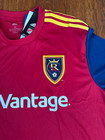 Nwt Real Salt Lake Mls Football Soccer Jersey Sz Xl Adidas 2018 Red Authentic