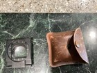 Vintage Bausch And Lomb Magnifying Glass  Case Textile Inspecting