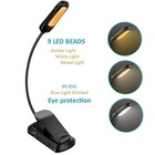Flexible Rechargeable Led Book Light With 3 Light Modes Easy Clip Reading Lamp