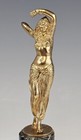 Antique Pair Gilt Bronze Sculptures Dancers Jose Dunach   Spanish french   