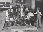 1945 Bell Model 47 Prototype Build-up Helicopter Factory Photo Evans 8x10