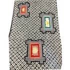 Vintage Japanese Yukata Fabric 13 Yards Lantern Print Indigo 13  Wide Bolt