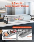 Vevor Sushi Display Case Refrigerator 1 5 Cu ft Countertop Sushi Case With 4 Pan