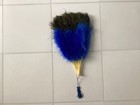 Vintage Peacock   Ostrich Feathers Hand Held Fan