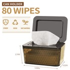 Whiidoom Wipes Dispenser  Onehanded Operation Wipe Holder  Brown