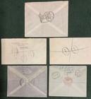 1933-47 Palestine Postal History Cover Lot With Registered  Haifa-rafa Tpo To Uk
