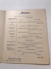 The Evans Hotel Vintage 1900   s Menu Hot Springs South Dakota