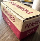 Unsearched Lot Of 10 Sealed Penny Rolls   Free Fast Ship 