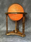 Vintage 16  Replogle Heirloom Illuminated Lighted Globe Wood Stand Floor World