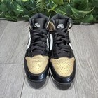 Jordan 1 Mid Youth Cleats Gold Black Hf6883-701 Football Baseball Size 2 5y