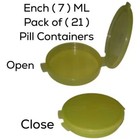 Tupperware Mini Clamshell Pill Keeper Round Pocket Container Neon Set Of 21 Pcs