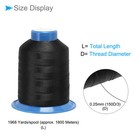 Bonded Sewing Thread  1968 Yards 0 25mm Upholstery Thread Dark Black - 1 Piece