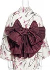 Japanese Yukata Set Women Cotton Kimono Summer Festival Floral Pink Obi Belt