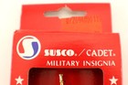 Susco cadet Military Insignia Single Bugle Pins Lieutenant Metal Gold-tone Nos