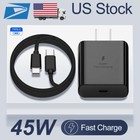 45w Type Usb-c Super Fast Wall Charger 6ft Cable For Samsung Galaxy S24 S23 S22 