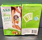 2 New Nad s Body Wax Strips Hair Removal For Women Plus 4 Calming Oil Wipes 24