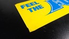Early Cleveland Ohio Wjw Am 850 Bumper Sticker   Feel The Force  as Found Unused