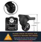2 Pcs Replacement Luggage Wheels 360   Swivel Spare Caster Suitcase Repair W044