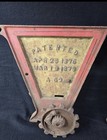 2 1878 Antique American Harrow Grain Drill Cover - Cast Iron - Detroit Mich 