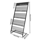 4-tiers Magazine Display Stand  Modern Iron Magazine Display Stand 63 36 142cm