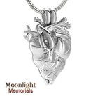 New Heart Human Locket Cremation Urn Keepsake Ashes Memorial Necklace